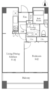 リバーシティ21イーストタワーズ2 907 間取り図