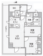アリビス中野 401 間取り図
