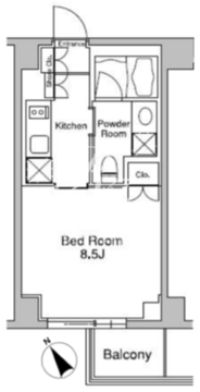 プラウドフラット南青山 402 間取り図