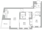 J.リヴェール武蔵小山ウエスト 501 間取り図 ?>