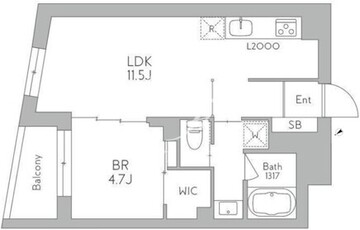 J.リヴェール武蔵小山ウエスト 402 間取り図
