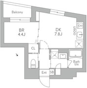 J.リヴェール武蔵小山ウエスト 304 間取り図