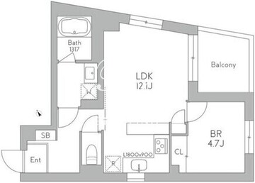 J.リヴェール武蔵小山ウエスト 305 間取り図