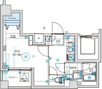 プレニーズ五反野マキシヴ 1103 間取り図