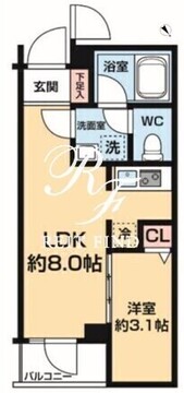 ハーモニーレジデンス中野若宮 404 間取り図