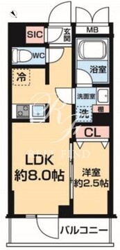 ハーモニーレジデンス中野若宮 205 間取り図
