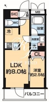 ハーモニーレジデンス中野若宮 305 間取り図