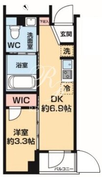 ハーモニーレジデンス中野若宮 105 間取り図