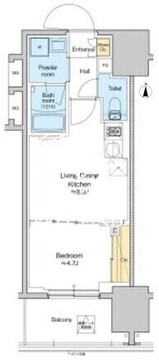 プラウドフラット錦糸町ウエスト 803 間取り図