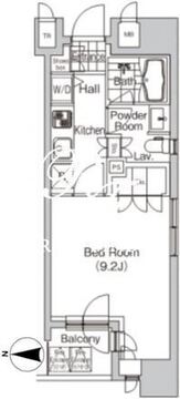 プライムアーバン池袋 1004 間取り図