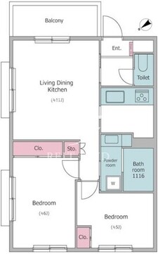レジディア世田谷若林 215 間取り図