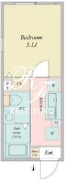 ライブフラット恵比寿 202 間取り図