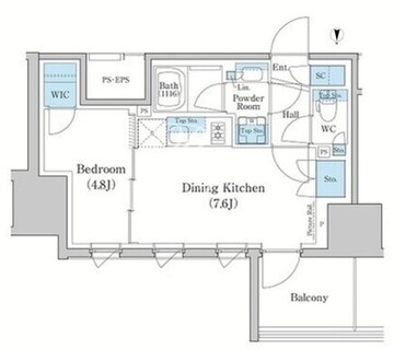 スタイリオ蒲田ウエスト 306 間取り図