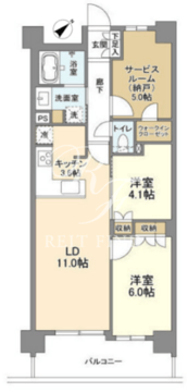 アークシティ船堀 105 間取り図