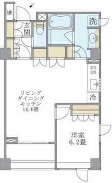 ブリリアイスト代々木上原 201 間取り図