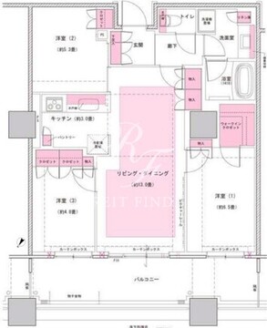 ブリリア有明スカイタワー 1012 間取り図