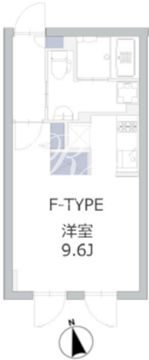 アレーロ大岡山 206 間取り図