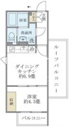 アレーロ新中野2 401 間取り図