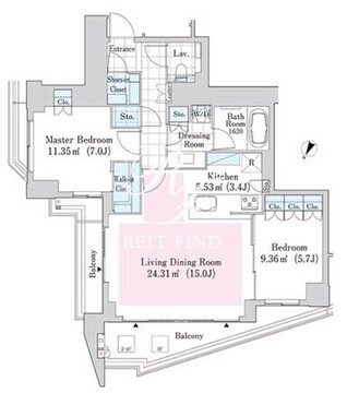 ラ・トゥール渋谷神南 302 間取り図
