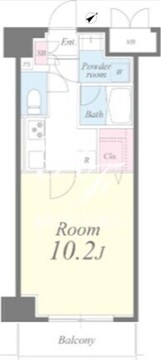 クレシェンテ月島 709 間取り図