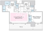 六本木グランドタワーレジデンス 905 間取り図