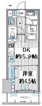 関寅ビル第10 202 間取り図