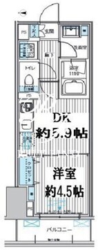 関寅ビル第10 402 間取り図