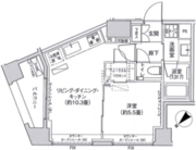 ヘキサート六本木 302 間取り図