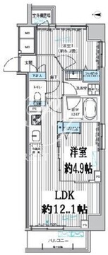関寅ビル第10 201 間取り図