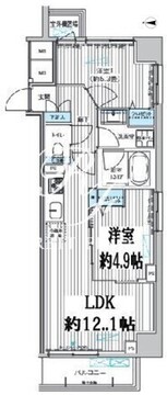 関寅ビル第10 301 間取り図