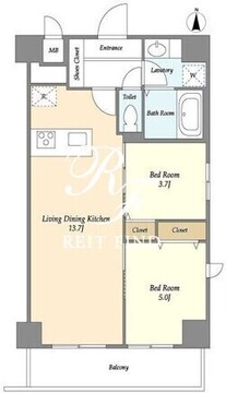グランカーサ南千住 605 間取り図
