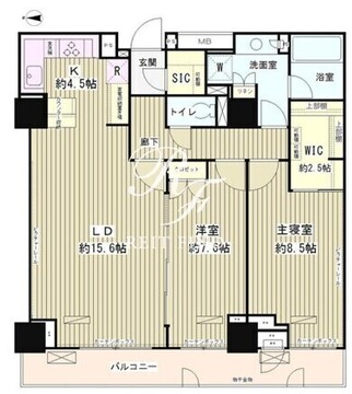 パーク・アヴェニュー神南 1006 間取り図