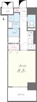 ランエージ新御徒町 302 間取り図