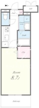 ナチュラルハウス 403 間取り図