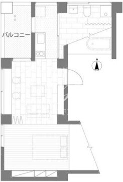 三組坂flat 7fA 間取り図