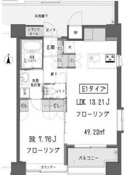 ガーデン蒲田 1104 間取り図