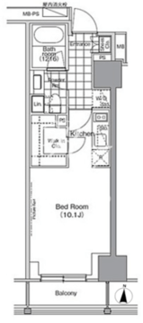 パークハビオ門前仲町 703 間取り図