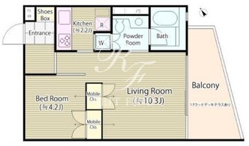 代々木　ＭＫ　ＣＯＵＲＴ 102 間取り図