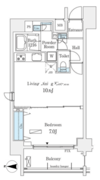 アーバンプレミア秋葉原 1201 間取り図