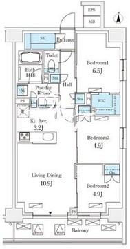 フロンティアレジデンス錦糸公園 335 間取り図