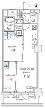 フロンティアレジデンス錦糸公園 517 間取り図