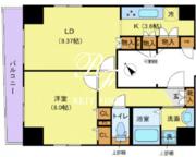 ガリシア日本橋水天宮2 802 間取り図