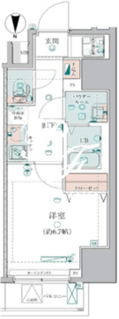 ジェノヴィア錦糸町スカイガーデン 701 間取り図