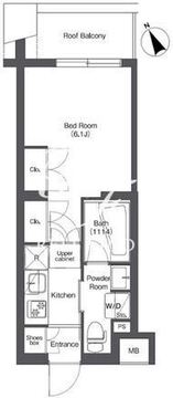 コンフォリア不動前 406 間取り図