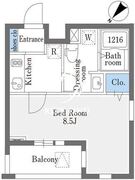 ラドゥセール巣鴨イースト 107 間取り図