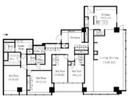 紀尾井町ガーデンタワー 2505 間取り図