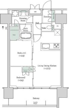 ブルックサイドレジデンス木場 225 間取り図