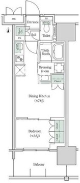 ブルックサイドレジデンス木場 208 間取り図
