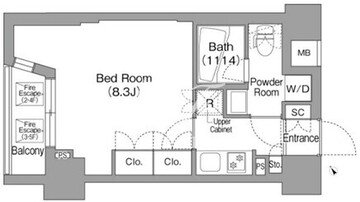 コンフォリア中葛西 202 間取り図
