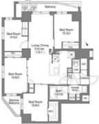 コンフォリア中葛西 501 間取り図